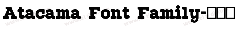 Atacama Font Family字体转换